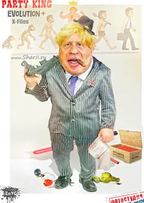 Boris Johnson cartoon