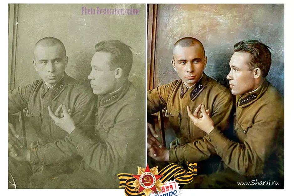 Реставрация военных фото