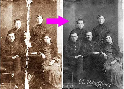 old photo restoration price