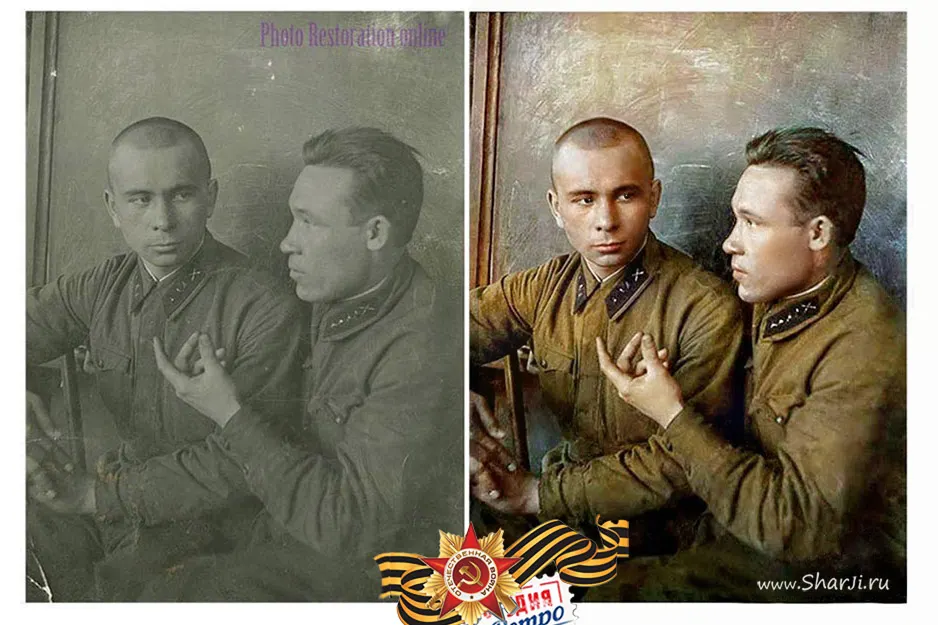 реставрация военных фото